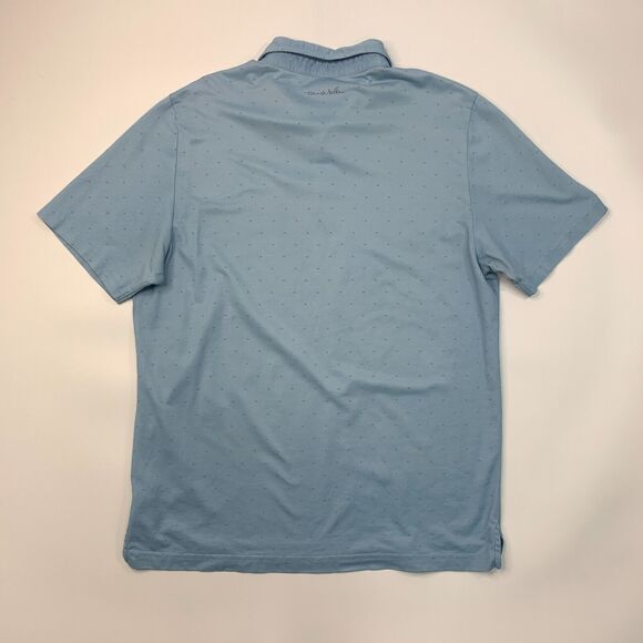 Travis Mathew Polo Shirt Mens L Large Prairie Sky Short Sleeve Pima Cotton Golf - Picture 3 of 13